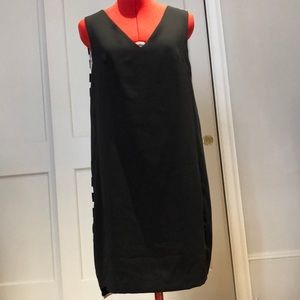 Vero Moda Black & White Striped Shift Dress Size M